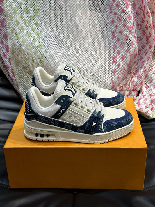 Lv Trainer Monogram Denim