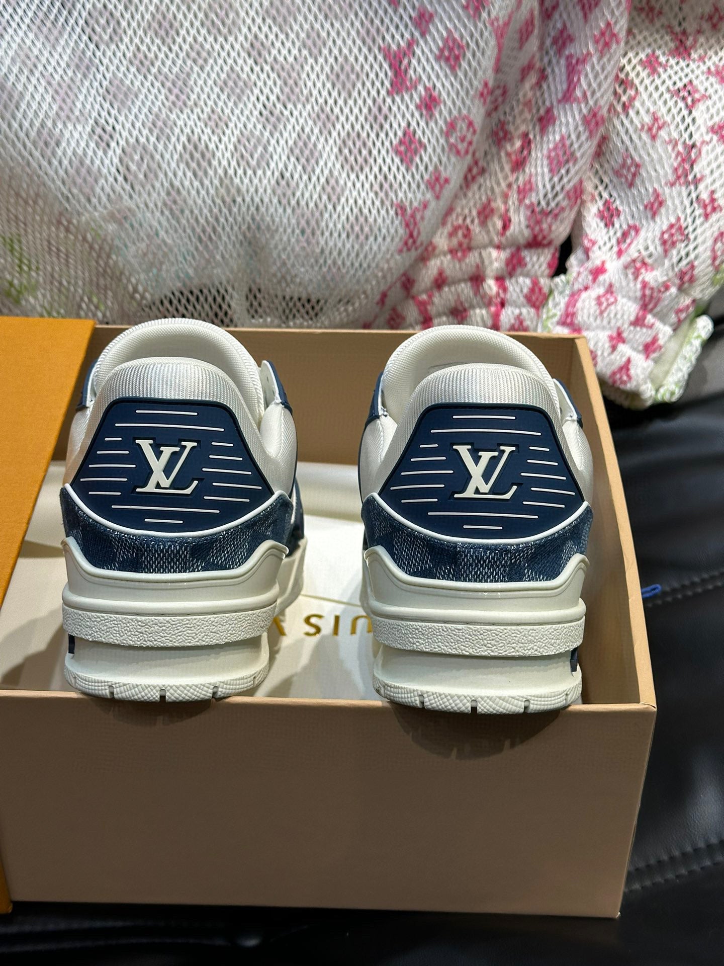 Lv Trainer Monogram Denim