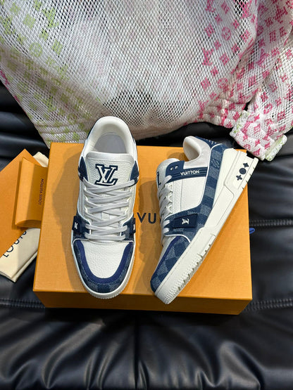 Lv Trainer Monogram Denim