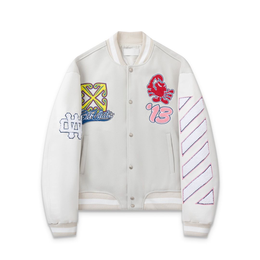 Varsity Jacket Off White